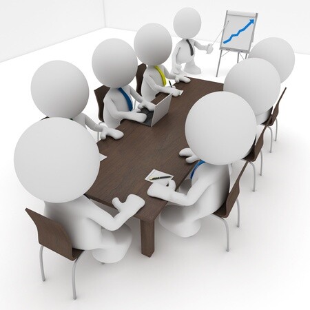 De ondernemingsraad in gesprek met directie